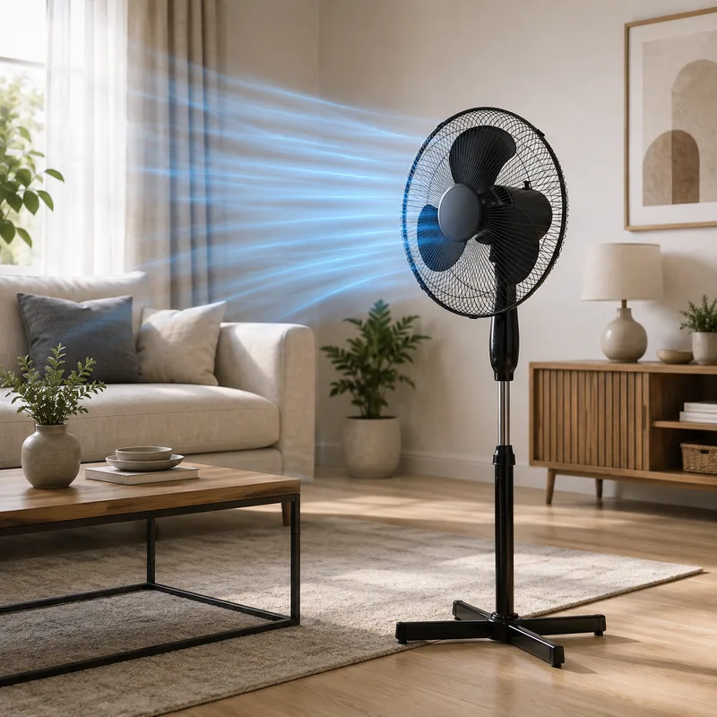 Ventilateur sur Pied Silencieux 40 cm – 3 Vitesses - miniature 3 - Zenkaa