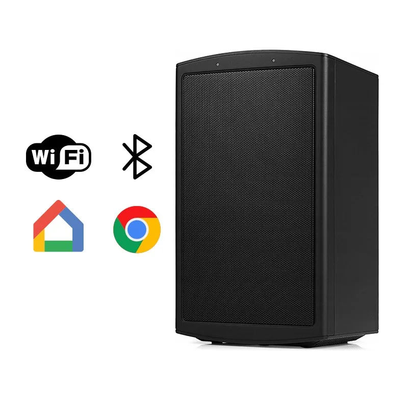 Pack de 2 Enceintes Wifi BLuetooth Multiroom noires MR50 BLACK x2 de Blaupunkt - miniature 4 - Zenkaa