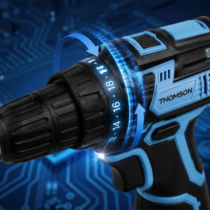 THOMSON - VIO_DRILL12 - Perceuse-visseuse sans fil 12V - 20Nm - 2 vitesses - Mandrin 10mm - miniature 4 - Zenkaa