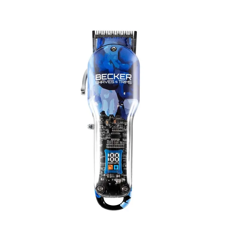 Tondeuse sans fil avec lame en inox Blue Motion Becker - miniature 4 - Zenkaa