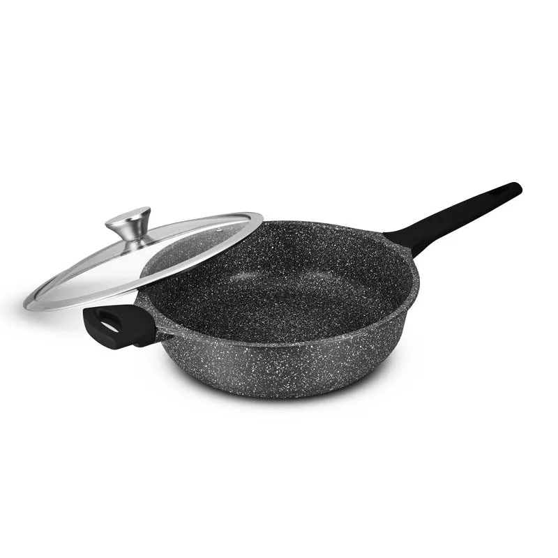 Sauteuse fonte d'aluminium 24cm anti adhésif TFI GISORS Durand Dupont - miniature 2 - Zenkaa