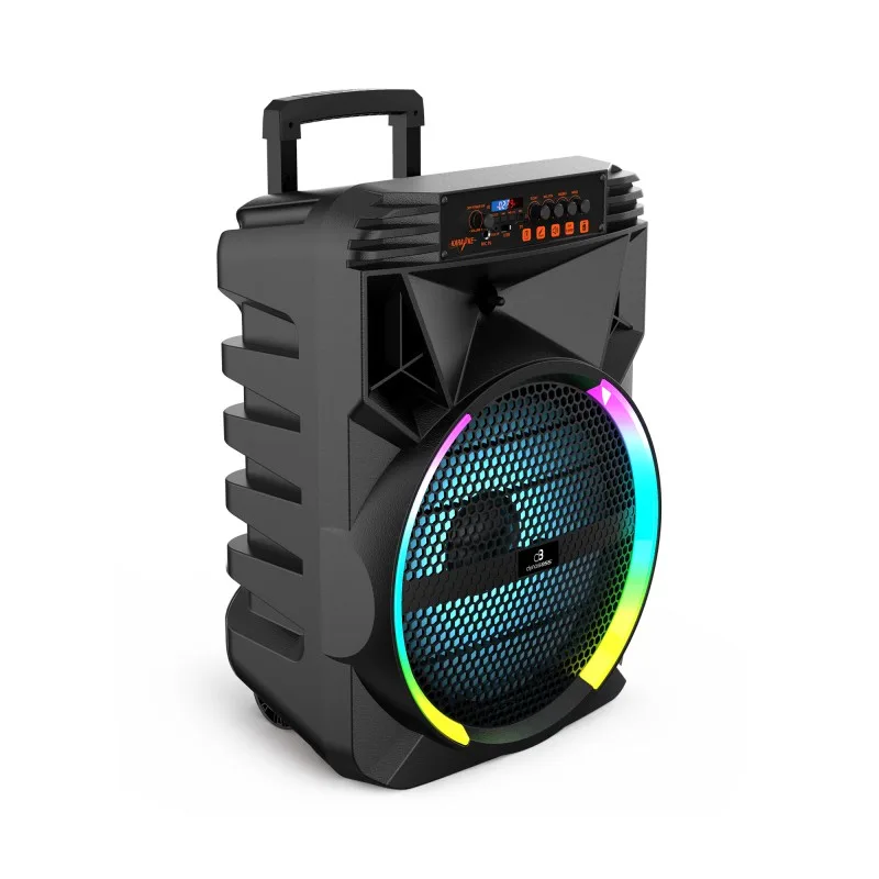 Dynabass - BOOMLED X - Enceinte karaoké portable - 2 micros et télécommande - Bluetooth - LED RGB - miniature 4 - Zenkaa