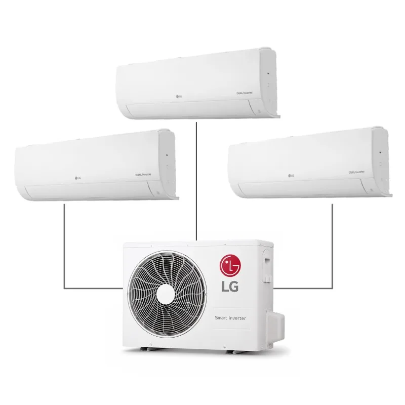 Climatiseur Multi Split LG Réversible – 9000 + 9000 + 12000 BTU – A++ – WIFI - Inverter LG - miniature 2 - Zenkaa