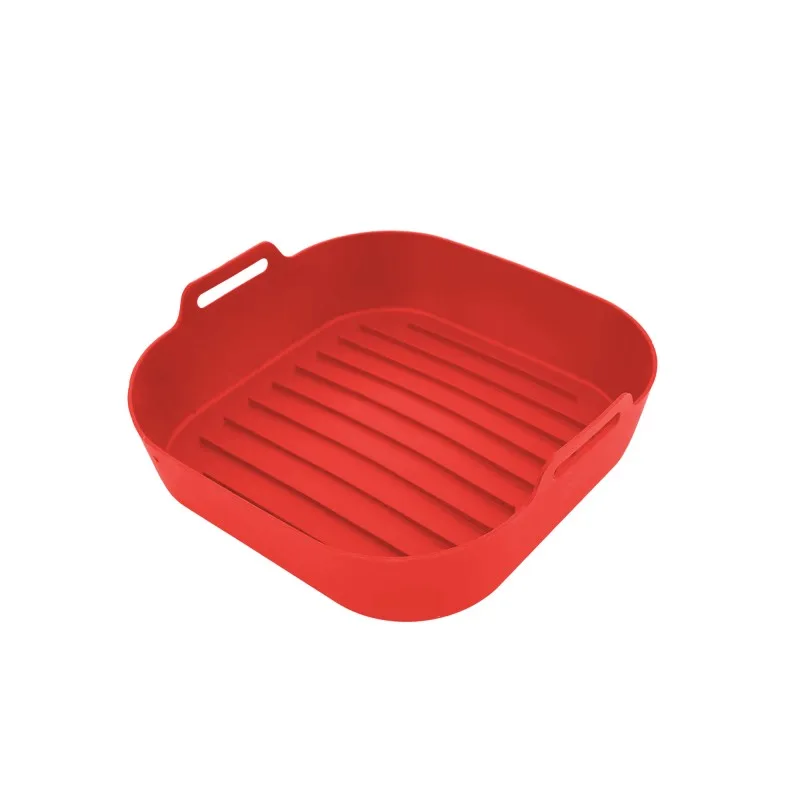 Kitchencook - SILPOT SQUARE RED - Lot de 2 paniers cuisson silicone Air Fryer - miniature 3 - Zenkaa