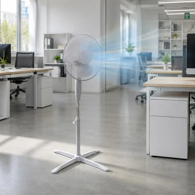 Ventilateur sur Pied Hauteur Ajustable – Gris 40W - miniature 2 - Zenkaa