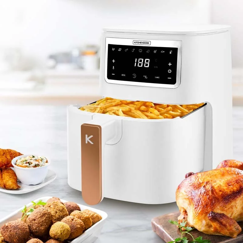 KitchenCook - AIRMED4 - Blanc - Friteuse sans huile - 4 L - 1400 W - miniature 2 - Zenkaa