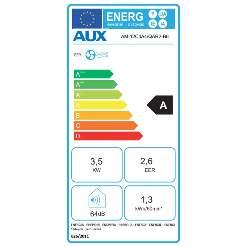 AUX - Climatiseur Mobile - 12000 BTU - R290 - miniature 9 - Zenkaa