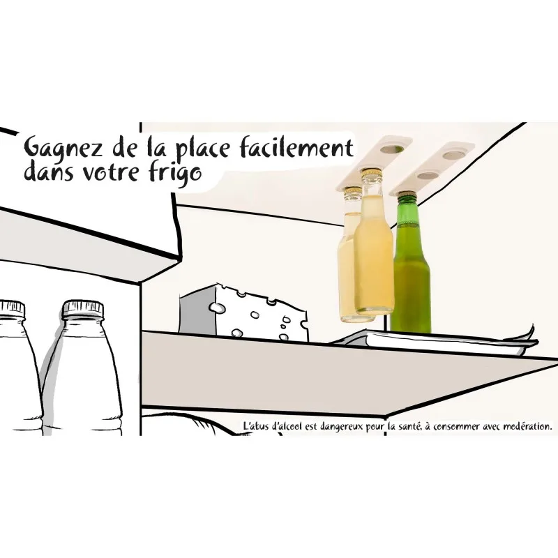 Kitchencook - Porte-Bières Support Magnétiques 3 Bières BEERSKY - miniature 3 - Zenkaa