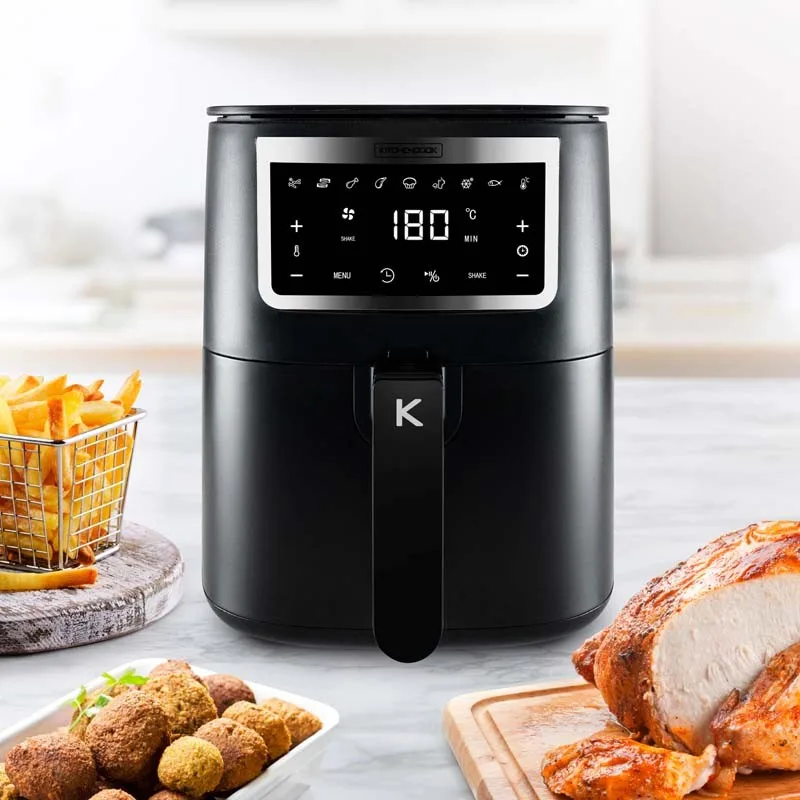 KitchenCook - AIRMED3 - Noir - Friteuse sans huile - 3 L - 8 programmes - miniature 3 - Zenkaa
