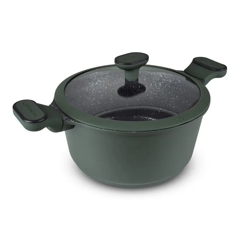 Faitout fonte d'aluminium anti adhésif 24cm TFI SEQUOIA Kitchencook - miniature 3 - Zenkaa