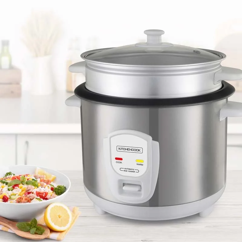 Cuiseur à riz 1.8L avec cuve métal et panier vapeur  JAPAN X Kitchencook gris - miniature 3 - Zenkaa