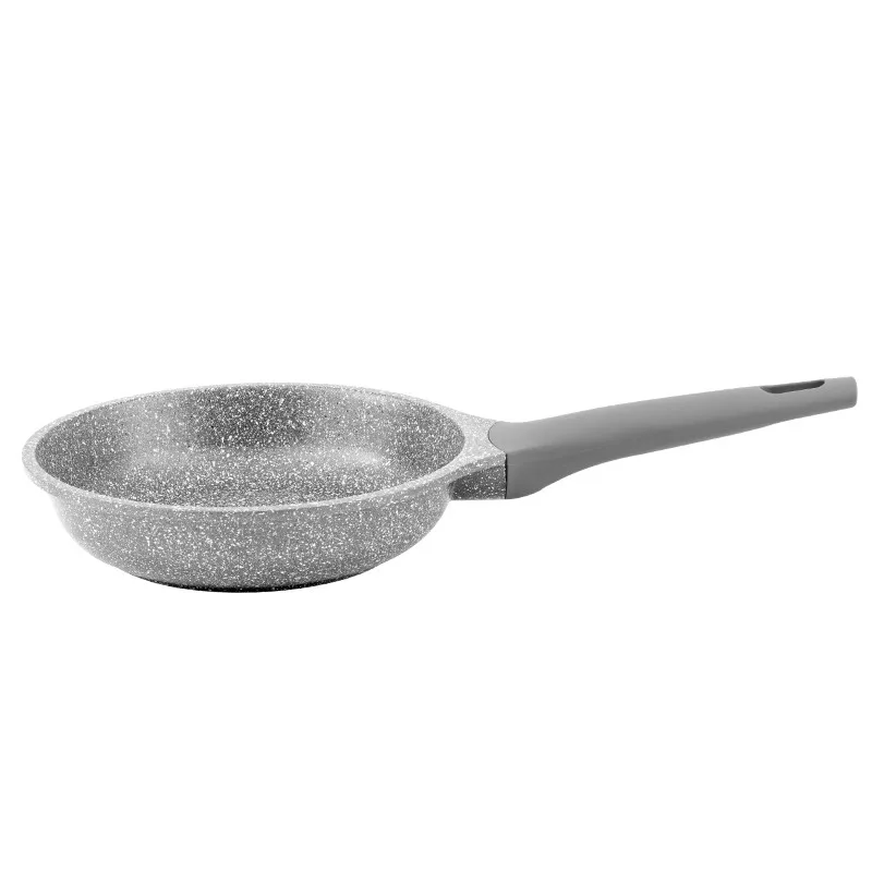 POÊLE EN FONTE D'ALUMINIUM EFFET PIERRE 28CM 2.9L TFI OPALE DURAND DUPONT - miniature 3 - Zenkaa