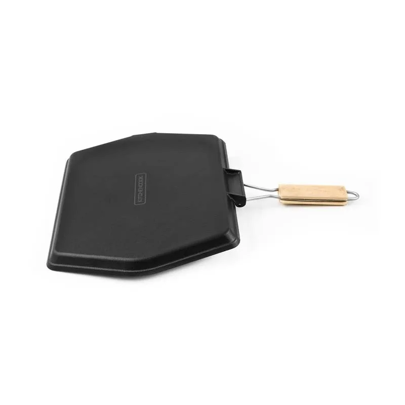 Grill rectangulaire en fonte émaillée 35 x 28 cm GRILL3528A TFI KITCHENCOOK - miniature 3 - Zenkaa