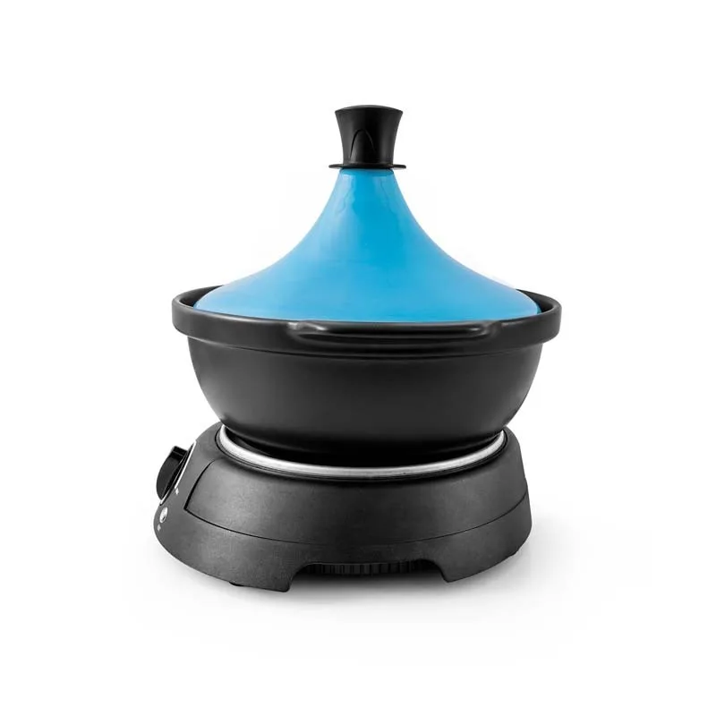 Kitchencook - Tajine électrique K-JINE 3 BLEUE - 300 W 3 L - Pot en terre cuite - miniature 5 - Zenkaa