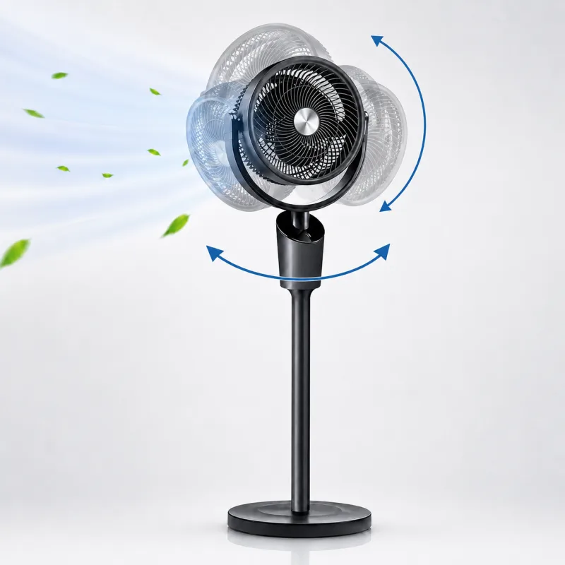 Ventilateur numérique 3D - 50 W - Télécommande - 3 vitesses - Minuterie 8 h - miniature 2 - Zenkaa