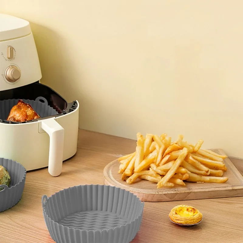 Kitchencook - SILROUND1_GREY - Moule silicone rond Air Fryer - miniature 4 - Zenkaa