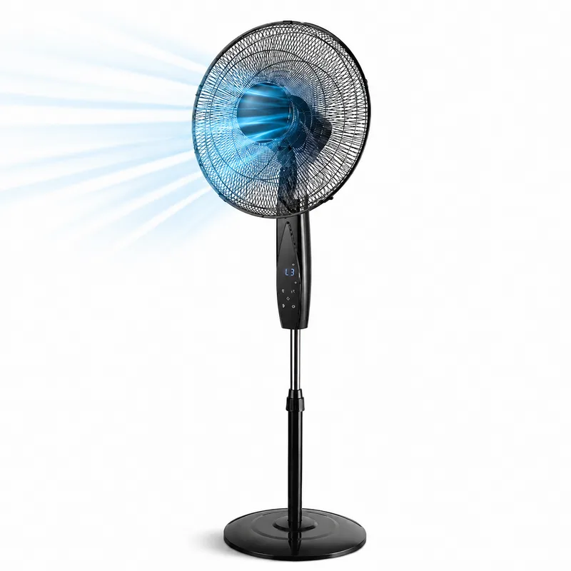 Ventilateur sur Pied Silencieux 40 cm – 50W avec Télécommande - Zenkaa