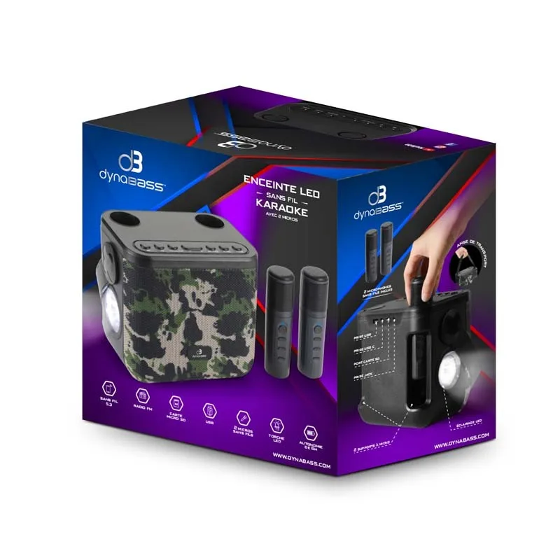 ENCEINTE KARAOKÉ DBE50 DYNABASS - miniature 8 - Zenkaa