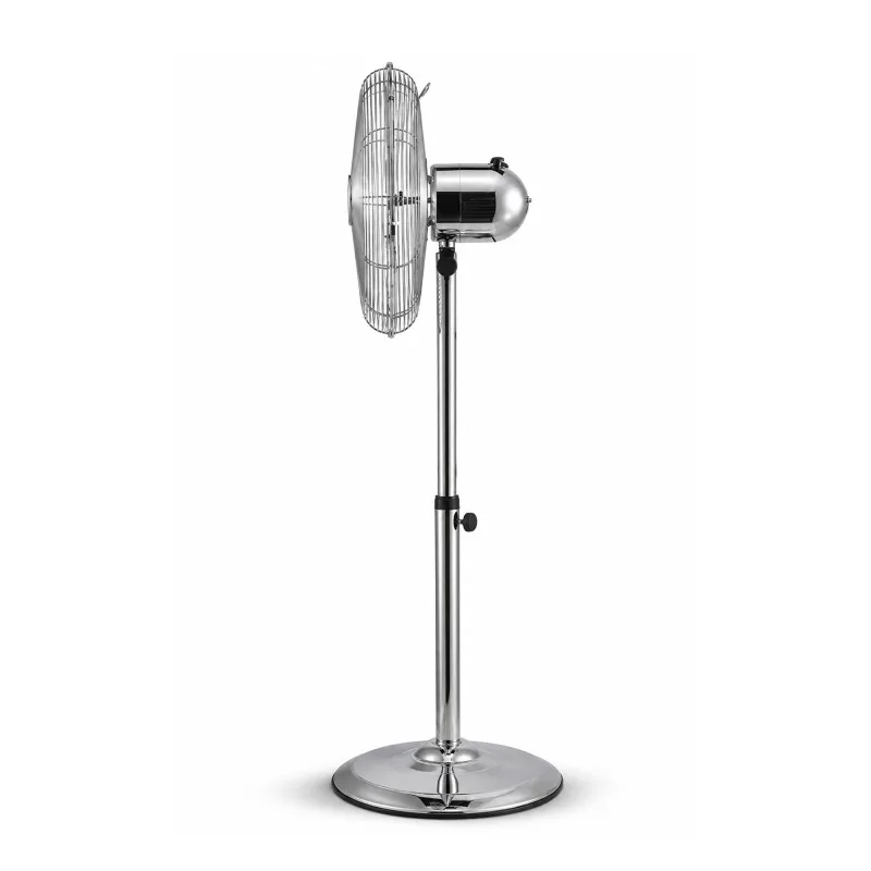 Ventilateur sur Pied Rétro en Métal 40 cm – Gris 50W - miniature 5 - Zenkaa
