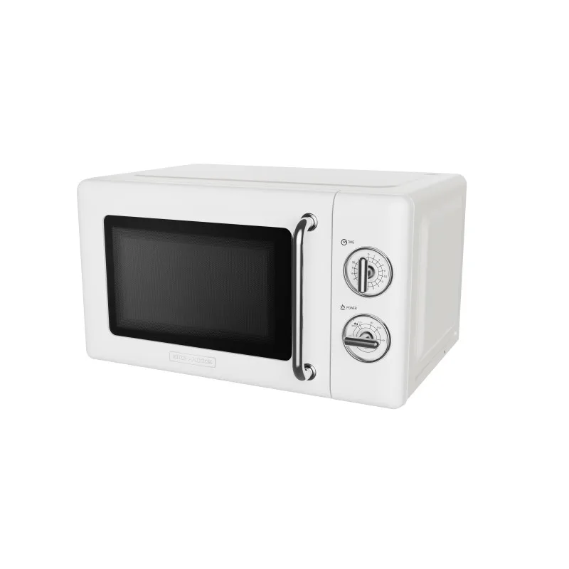 Kitchencook - KMO20 Retro White - Micro-ondes 20L rétro - 700W - Commandes mécaniques - miniature 2 - Zenkaa