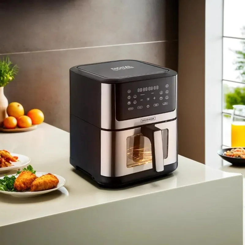 KitchenCook - AIRMED WXL - Friteuse sans huile 8L - 8 programmes - miniature 2 - Zenkaa