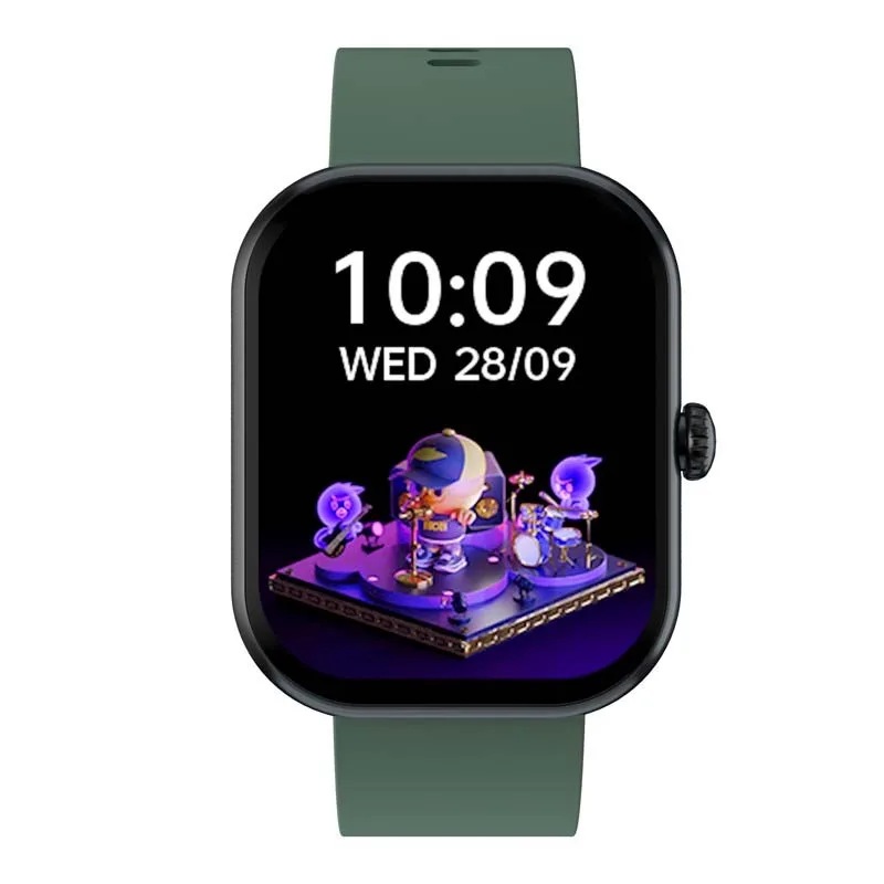 MONTRE CONNECTÉE CADRAN NOIR 2 BRACELETS SILICONE NOIR ET KAKI INWATCH II BLACK ICONIC - miniature 6 - Zenkaa