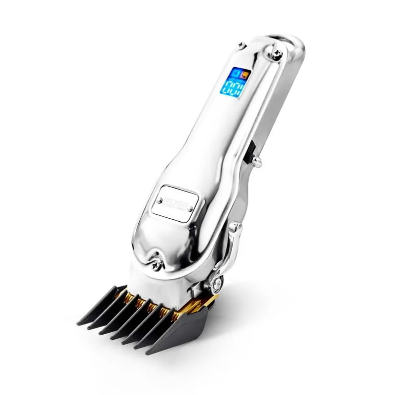 BECKER - TMAX - Tondeuse cheveux et barbe sans fil - Lame titane 46mm - 10 sabots - Batterie 2500mAh - LED - Malette - miniature 6 - Zenkaa