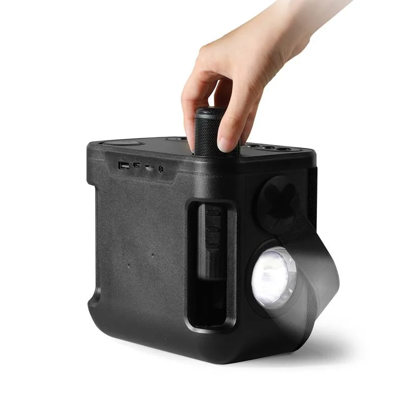 ENCEINTE KARAOKÉ DBE50 BLACK DYNABASS - miniature 3 - Zenkaa