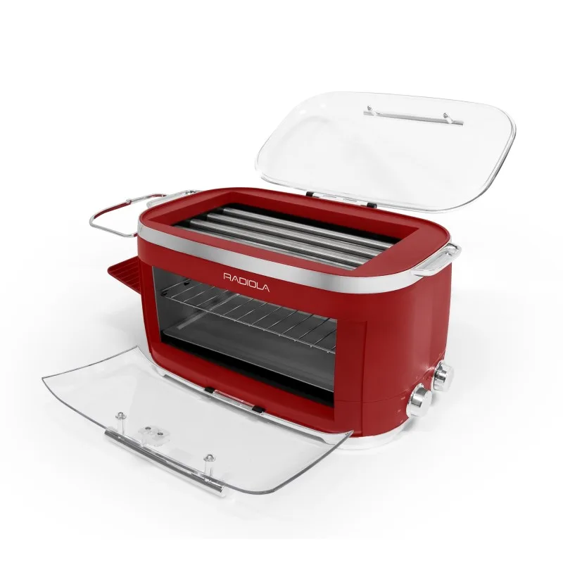 Radiola - DOGDOG RED - Machine à hot-dogs - 5 rouleaux chauffants - Chauffe-pain - 260 W - miniature 8 - Zenkaa