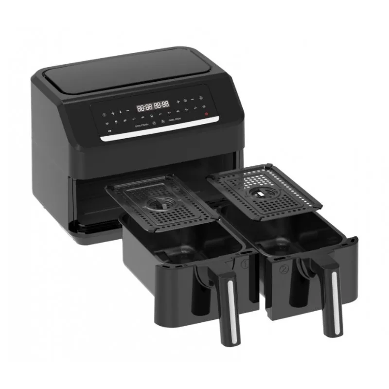 Emerio - AF-130376.1 - Noir - Friteuse double à air chaud 7,2L - 2400W - miniature 3 - Zenkaa