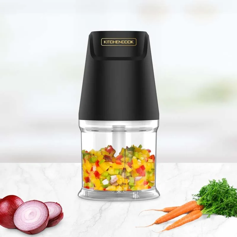 KitchenCook - MATT POD - Noir - Mini hachoir - 300 W - 2 lames inox - miniature 5 - Zenkaa