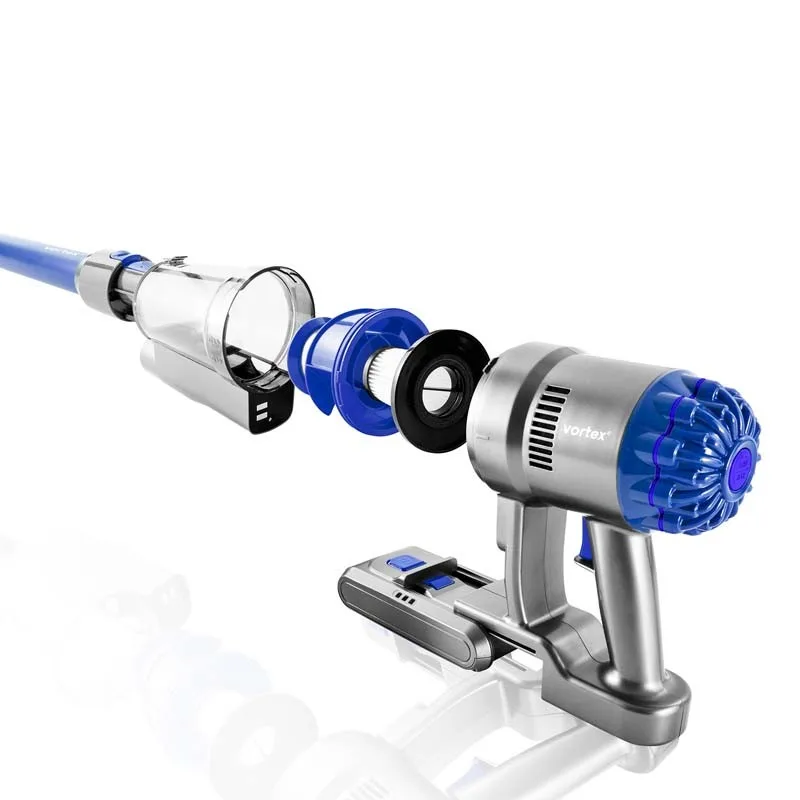 Aspirateur balai sans fil gris bleu 265w F26 VORTEX - miniature 7 - Zenkaa