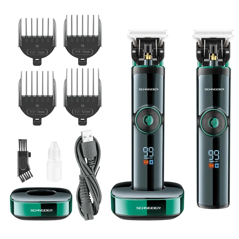 Schneider - Lame d’Argent 4 - Tondeuse barbe cheveux sans fil - Station charge - miniature 6 - Zenkaa