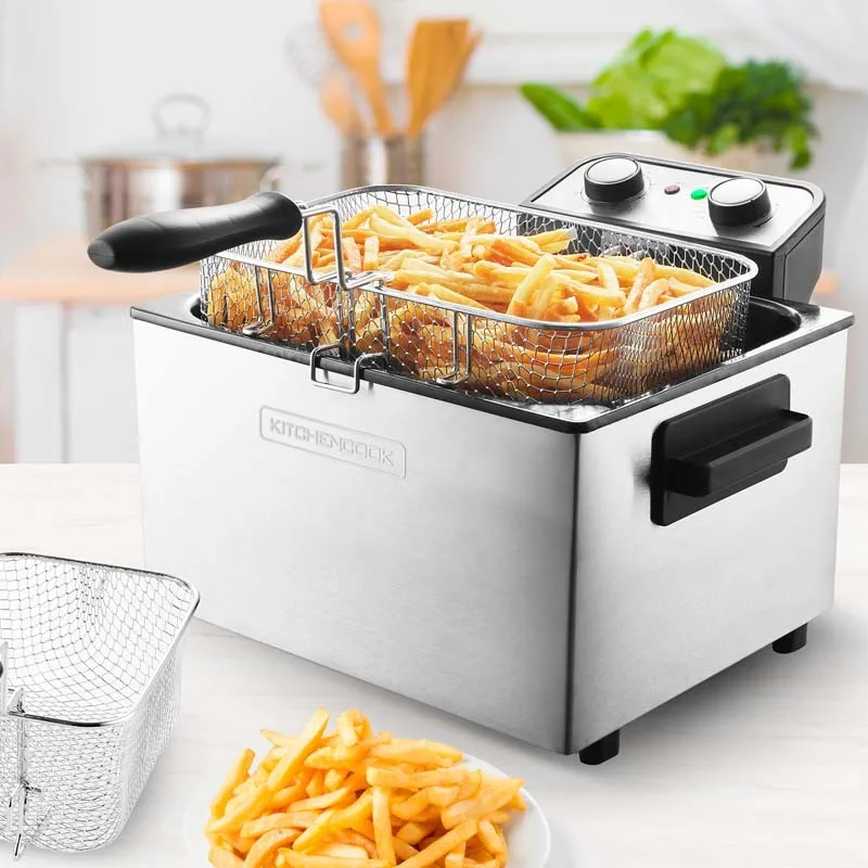 Friteuse Semi-Pro 3000w 5l Avec Fenêtre En Verre K-FRY XL INOX - Reconditionné - miniature 2 - Zenkaa