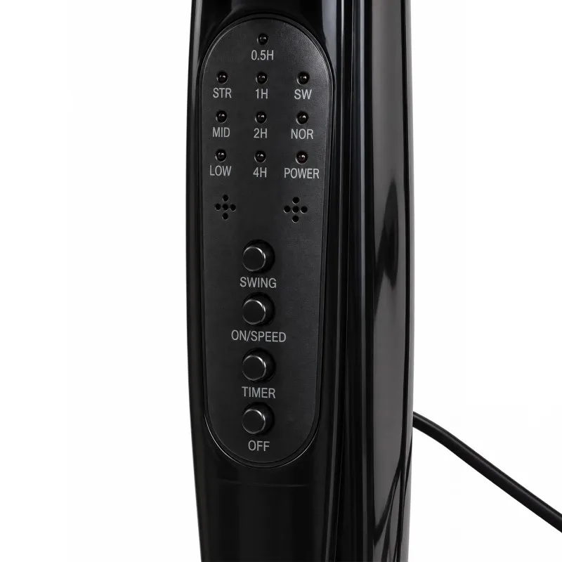 Ventilateur sur Pied avec Télécommande 40 cm – Noir 60W - miniature 6 - Zenkaa