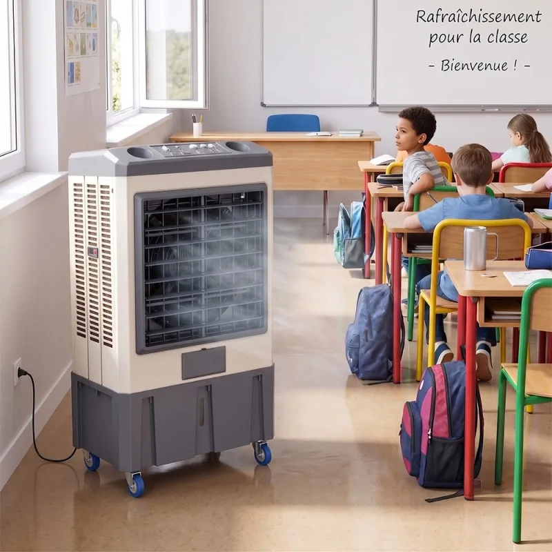 Rafraîchisseur d’air - 70 L - Jusqu’à 65 m² - 3 vitesses - Oscillation 120° - miniature 4 - Zenkaa