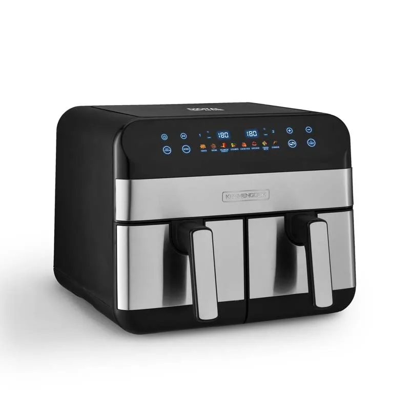 KitchenCook - AIRFLOW 9 - Friteuse sans huile double cuve 9L - 8 programmes - miniature 3 - Zenkaa