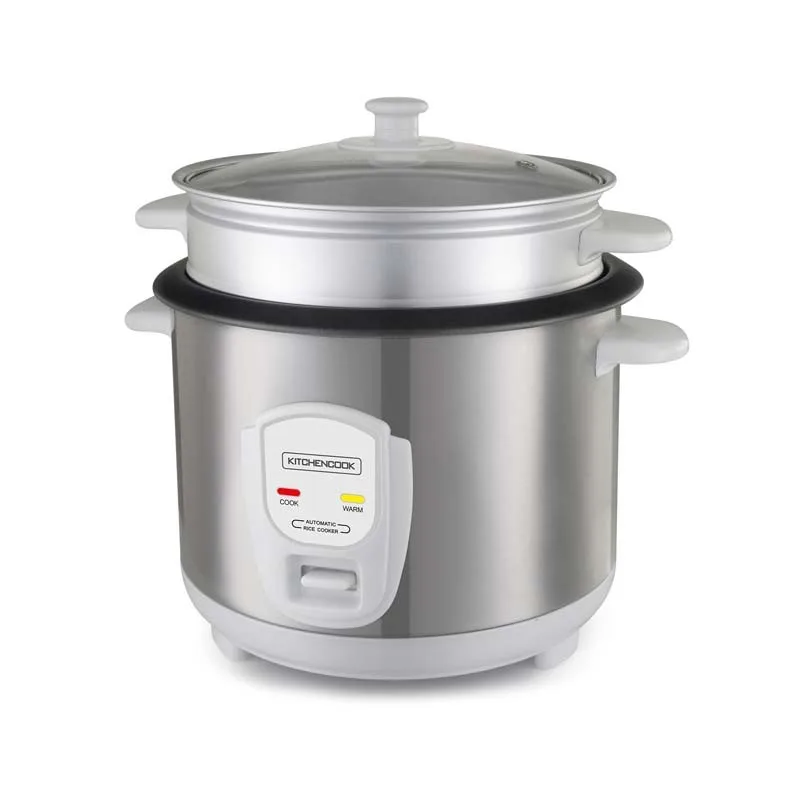 Cuiseur à riz 1.8L avec cuve métal et panier vapeur  JAPAN X Kitchencook gris - miniature 5 - Zenkaa