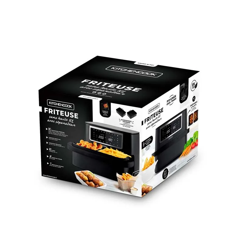 KitchenCook - AIRMED_W - Friteuse sans huile 10L - 10 programmes - miniature 9 - Zenkaa