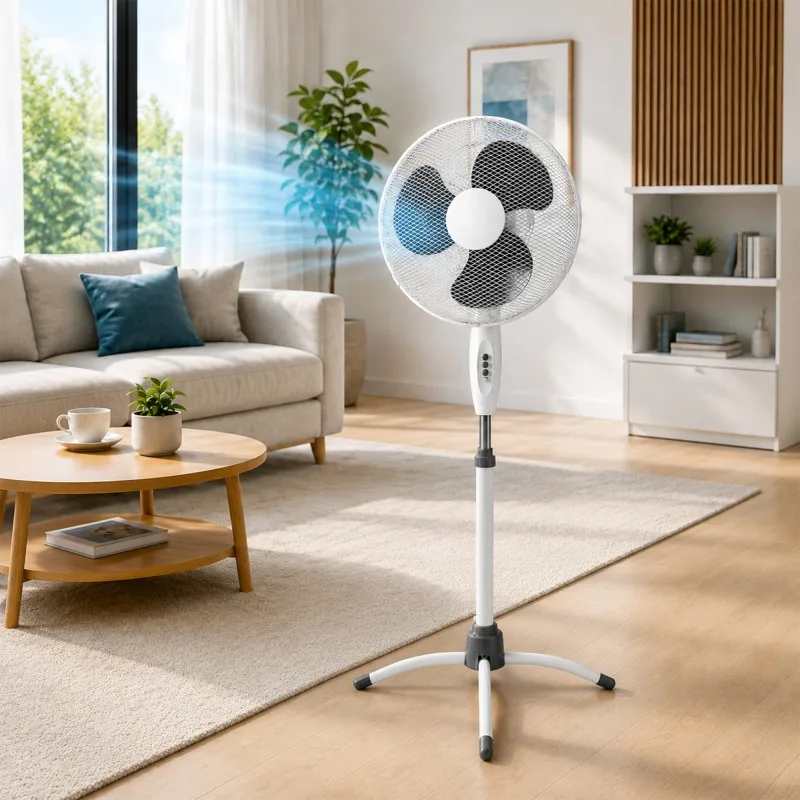 Ventilateur sur Pied 40cm – 45W – Hauteur Réglable - miniature 3 - Zenkaa