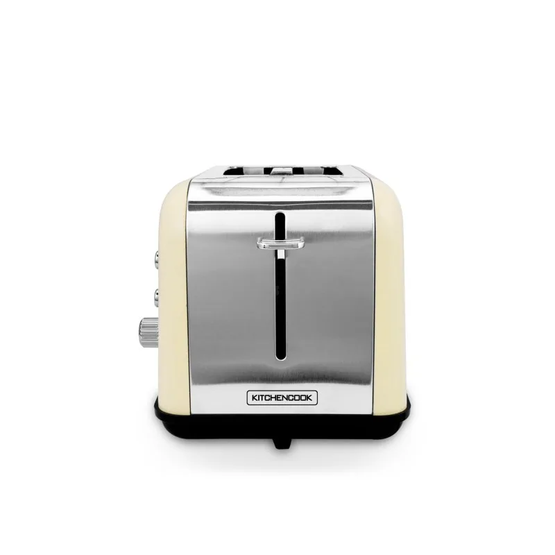 Kitchencook - TOASTEO_GLASS_BEIGE - Grille-pain avec fenêtre - 2 larges fentes - 800 W - Beige - miniature 3 - Zenkaa