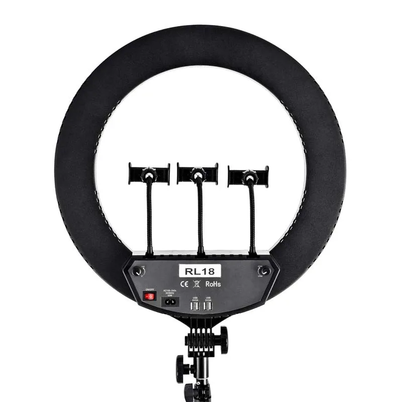 Selfie sur trépied professionnel avec 3 supports téléphone RL18 Wi light - miniature 9 - Zenkaa
