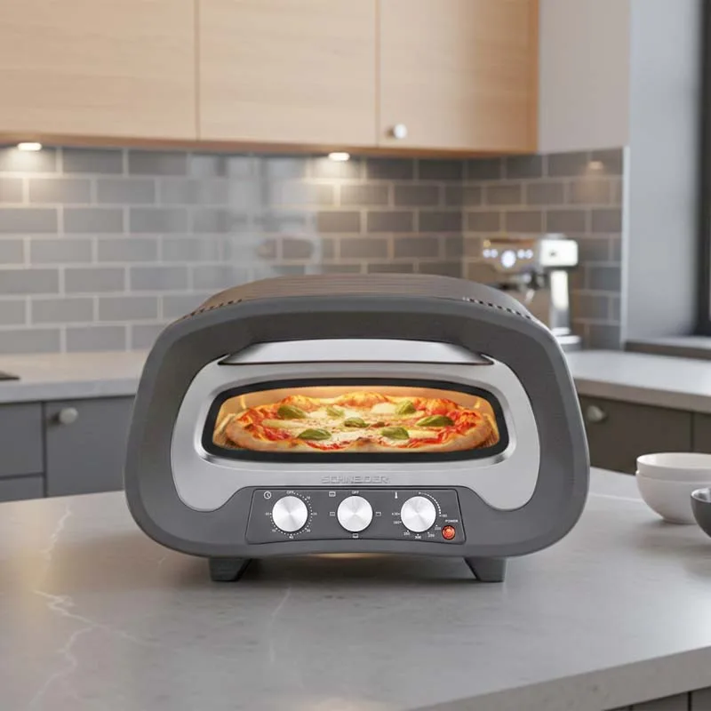 Schneider - PIERRE DE FEU SERIE Z GREY - Gris - Four à pizza - 2200 W - 430 °C - miniature 2 - Zenkaa