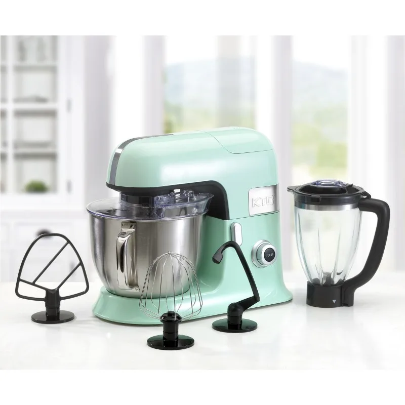 Robot pétrin avec blender en verre et accessoires en teflon EXPERTXL vert Kitchencook - miniature 2 - Zenkaa