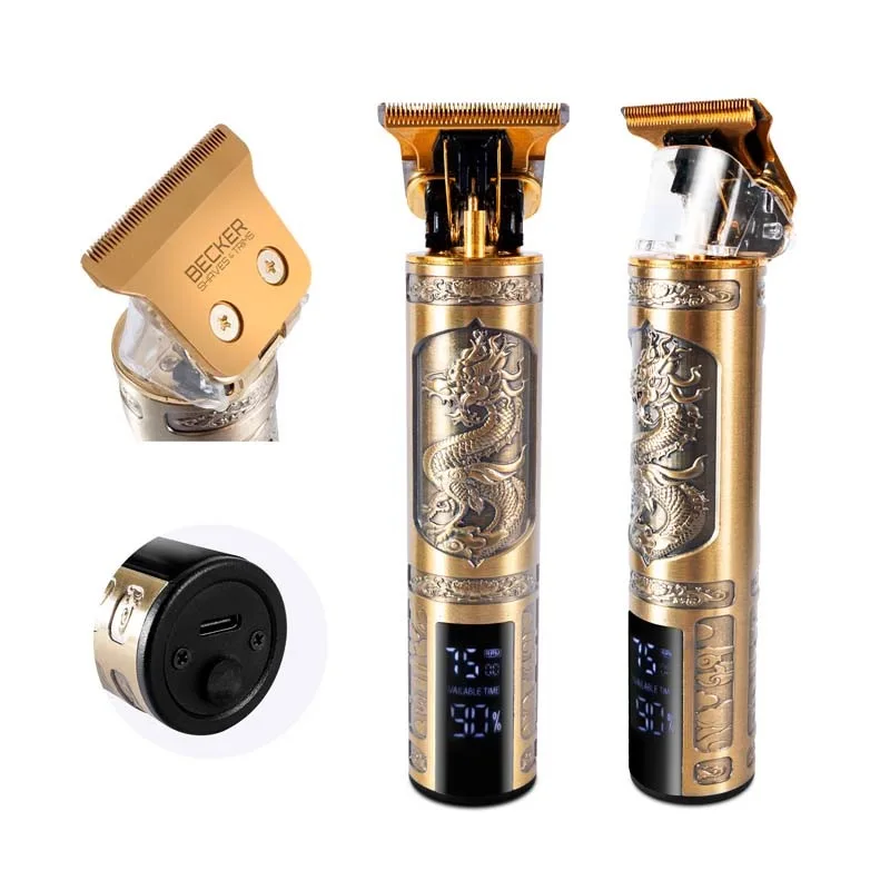 Kit 2 tondeuses sans fil cheveux et barbe avec écran LED, 7 sabots et trousse de voyage - Twinbarber Becker - miniature 4 - Zenkaa