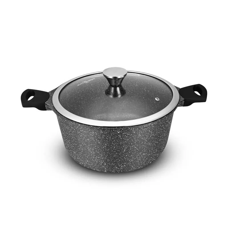 Faitout fonte d'aluminium anti adhésif 24cm TFI GISORS Durand Dupont - miniature 3 - Zenkaa
