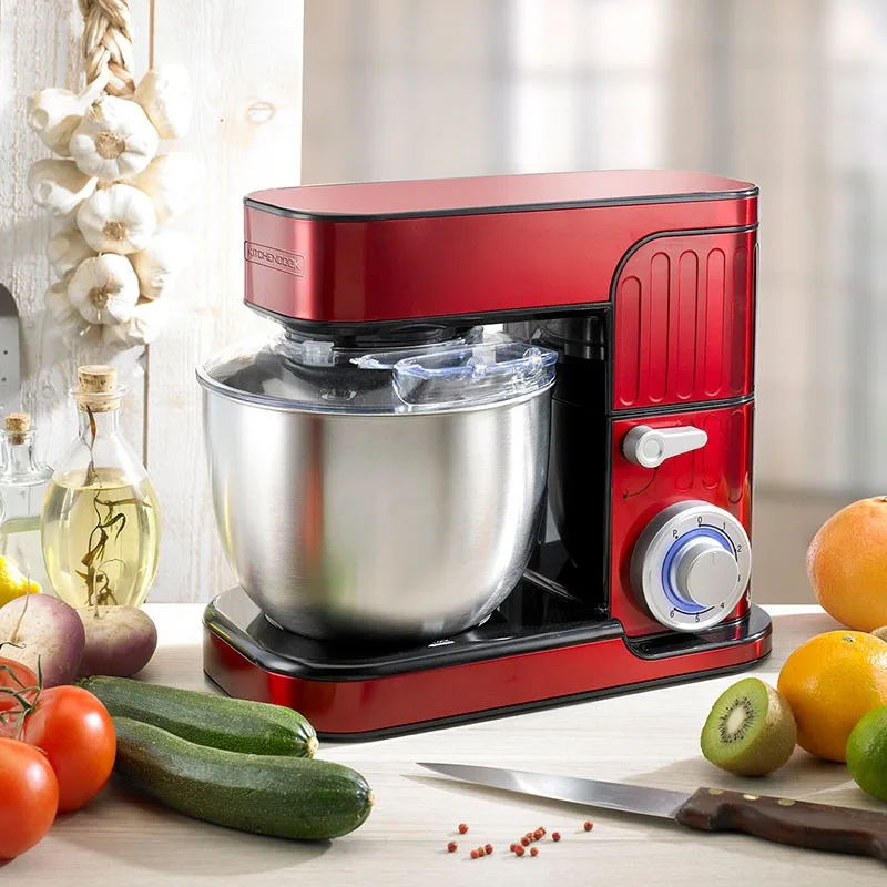 Kitchencook - Robot pâtissier ANTARA_INOX_RED - 1300 W 5,5 L - Kit pâtisserie - miniature 2 - Zenkaa