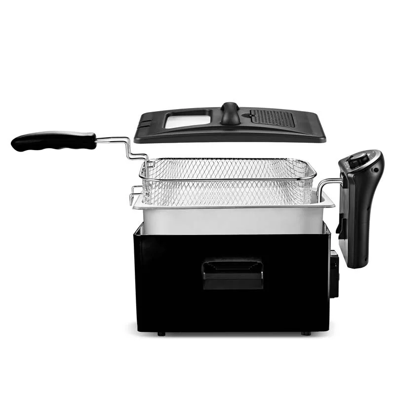 Kitchencook - Friteuse 3L inox semi pro - 2100W - Couvercle avec fenêtre - Rangement compact - Pieds antidérapants - miniature 2 - Zenkaa