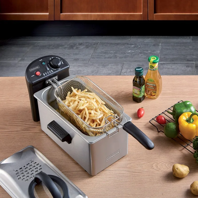KitchenCook - K-FRY_INOX - Inox - Friteuse semi-pro - 3 L - 2100 W - miniature 4 - Zenkaa