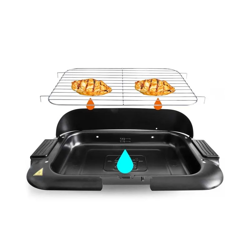 Kitchencook - XBBQ 36 - Barbecue électrique sur pieds - 2000 W - Thermostat réglable - miniature 3 - Zenkaa